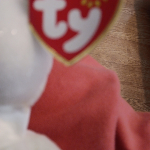 Ty White Wedding Bears with Gold Accents - Picture 7 of 16